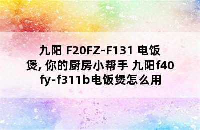 Joyoung/九阳 F20FZ-F131 电饭煲, 你的厨房小帮手 九阳f40fy-f311b电饭煲怎么用